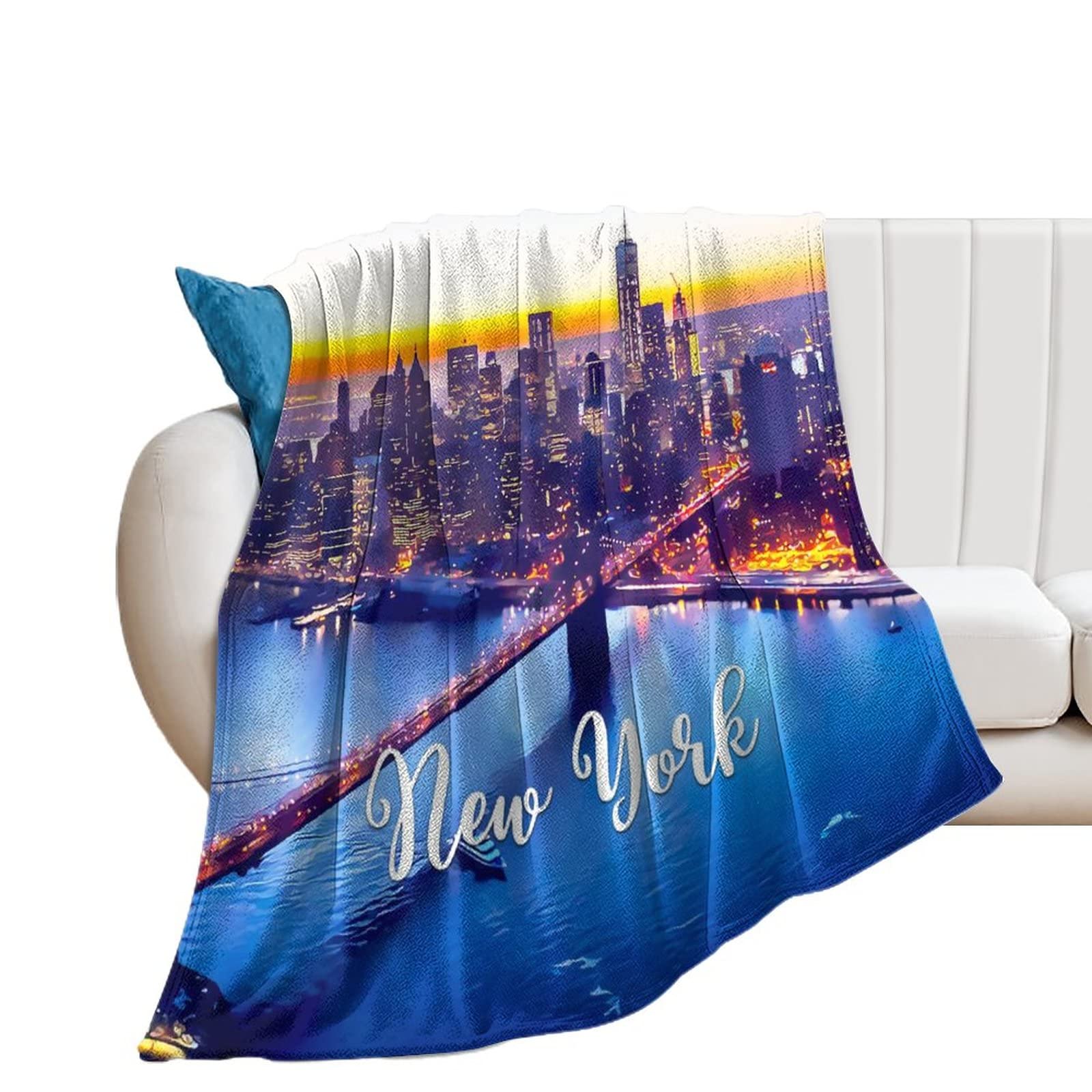 Couverture polaire New York douce et chaude de qualité supérieure