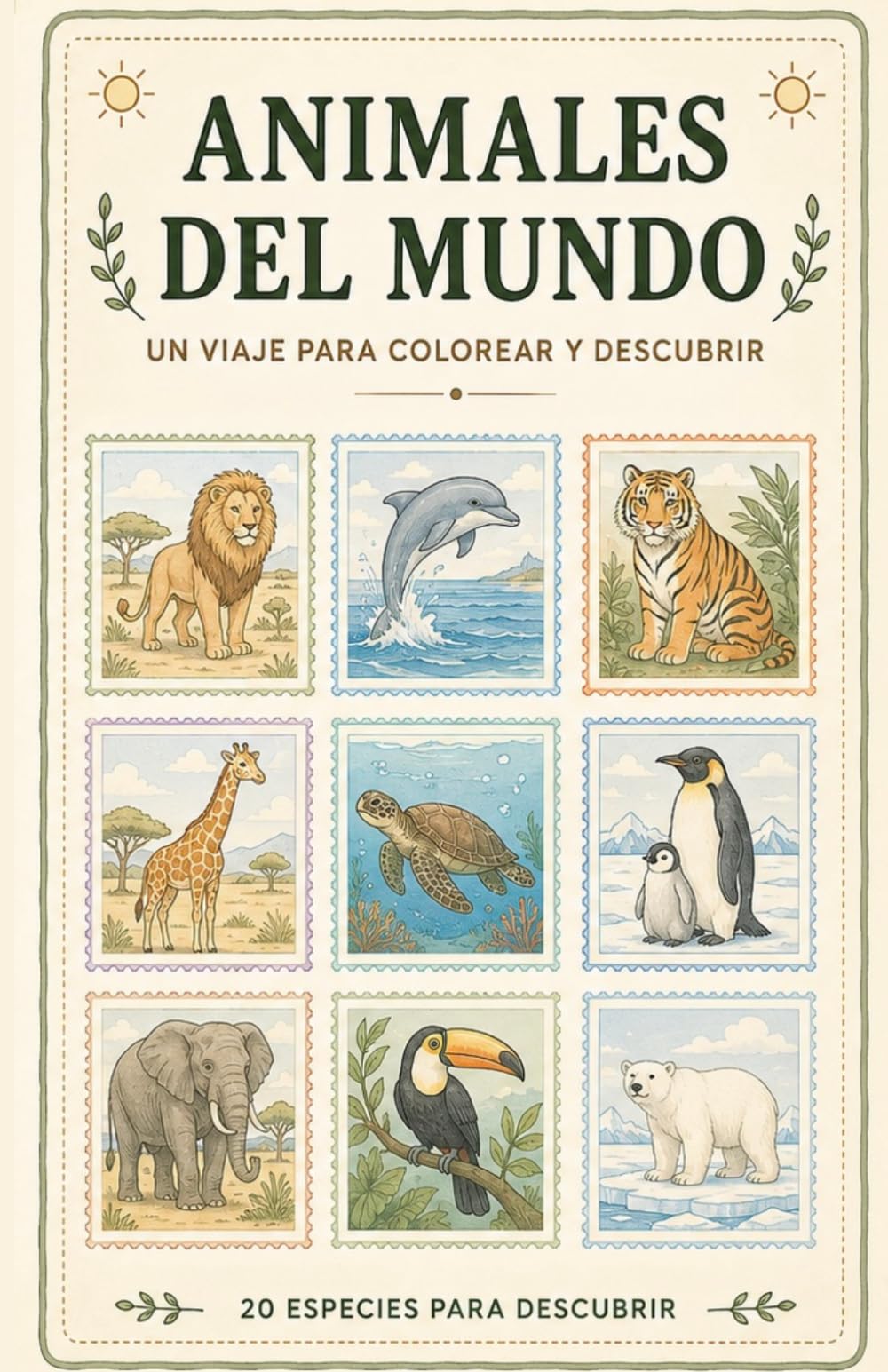 ANIMALES DEL MUNDO: Un viaje para colorear y descubrir (COLECCION DESCUBRIENDO EL MUNDO)
