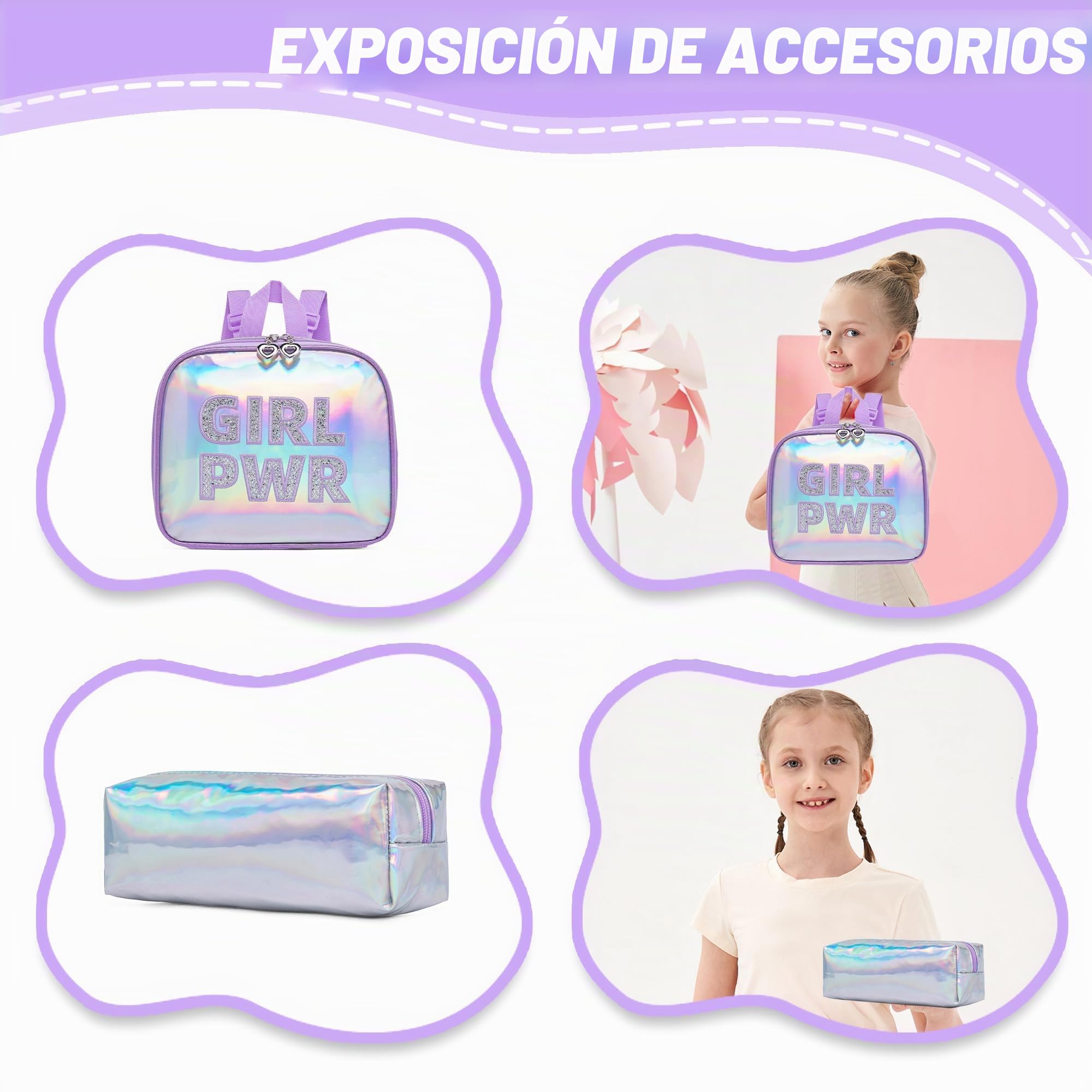 HTgroce Mochila Niña Escolar 6 Años Mochila Infantil Escuela Viaje