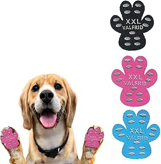 ‌VALFRID Dog Paw Protector Pads,15 Sets-60 Pads Anti-Slip Grips for Hardwood Floors,Best for Hot