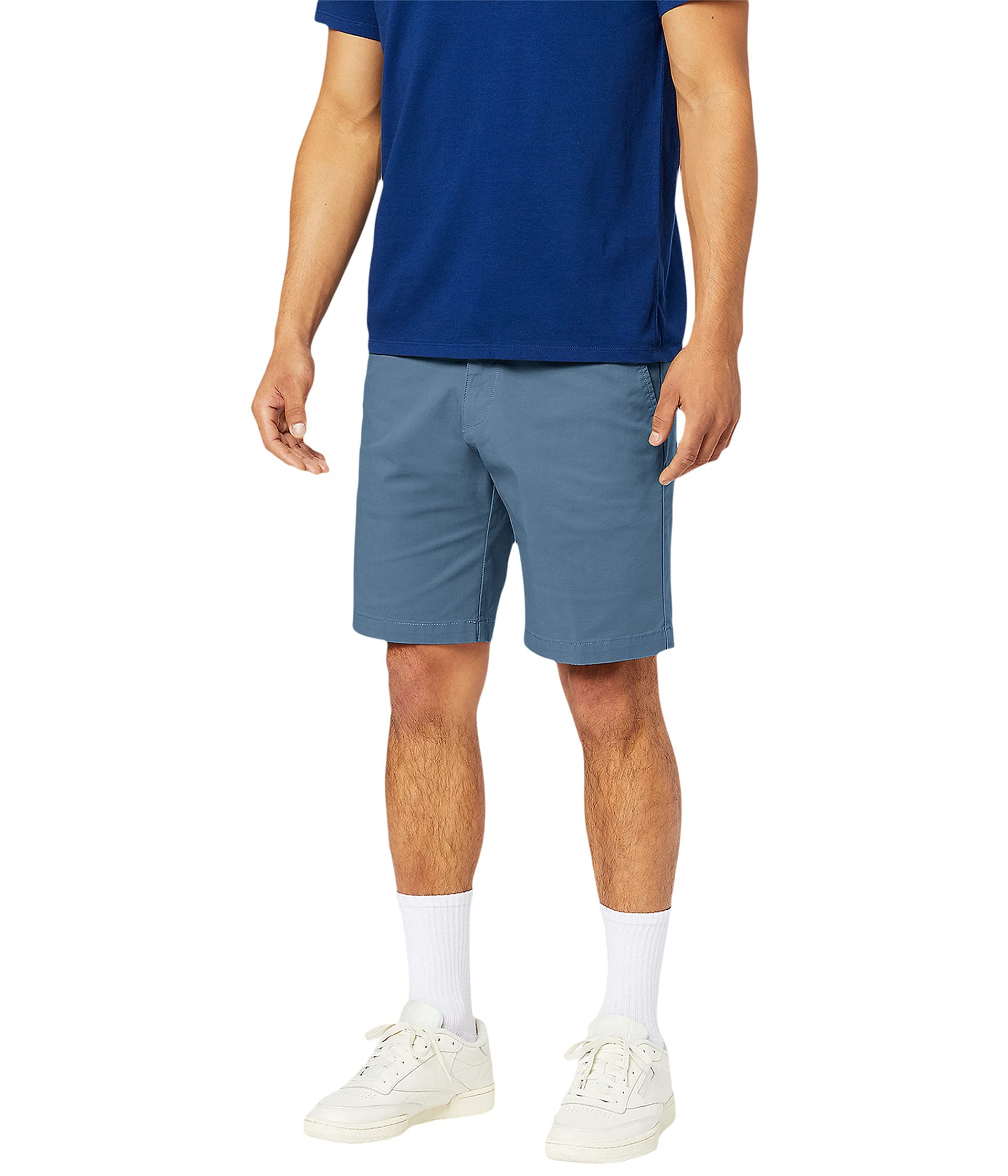 Dockers Men's Blue Shadow Ultimate Straight Fit Supreme Flex Shorts, 34