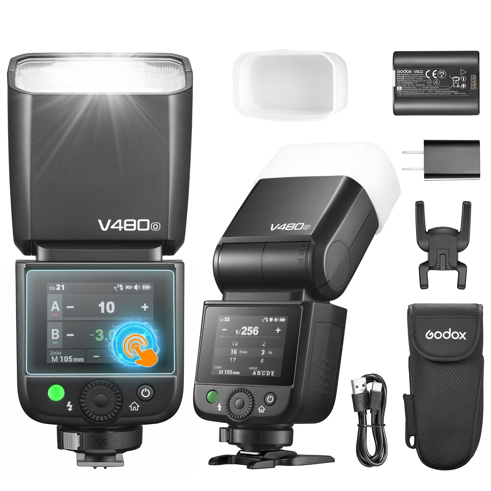 V480-O GN60 TTL HSS Flash for Olympus