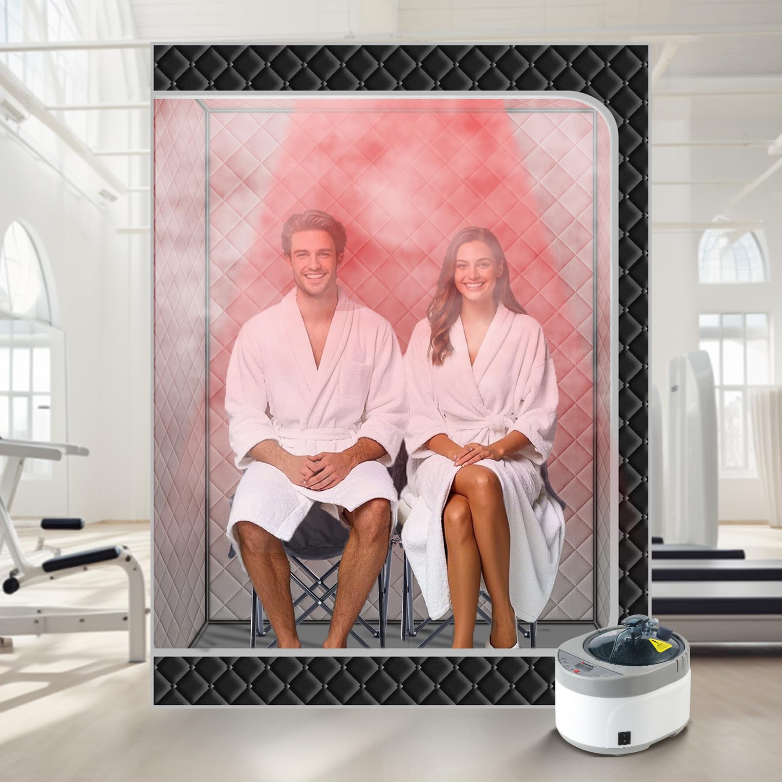 Amazon.com : Smartmak 2 Person Portable Steam Sauna Box for Home