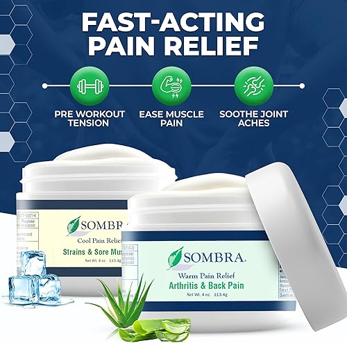 Miniatura 2 de Sombra Gel cálido y fresco para aliviar el dolor, alivio cálido para la artritis y el dolor crónico antes del entrenamiento, frotamiento muscular,