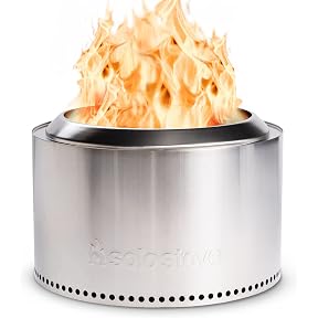 Solo Stove Yukon 27 Inch Smokeless Fire Pit with Removable Ash Pan - Wood Burning Portable Stainless Steel Outdoor Fireplace, Stainless Steel, Ideal for 6 or More People, 38 lbs