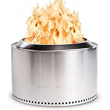 Solo Stove Yukon 2.0, 27 Inch Smokeless Fire Pit with Removable Ash Pan - Wood Burning Portable Stainless Steel Outdoor Fireplace, Stainless Steel, Ideal for 6 or More People, 38 lbs