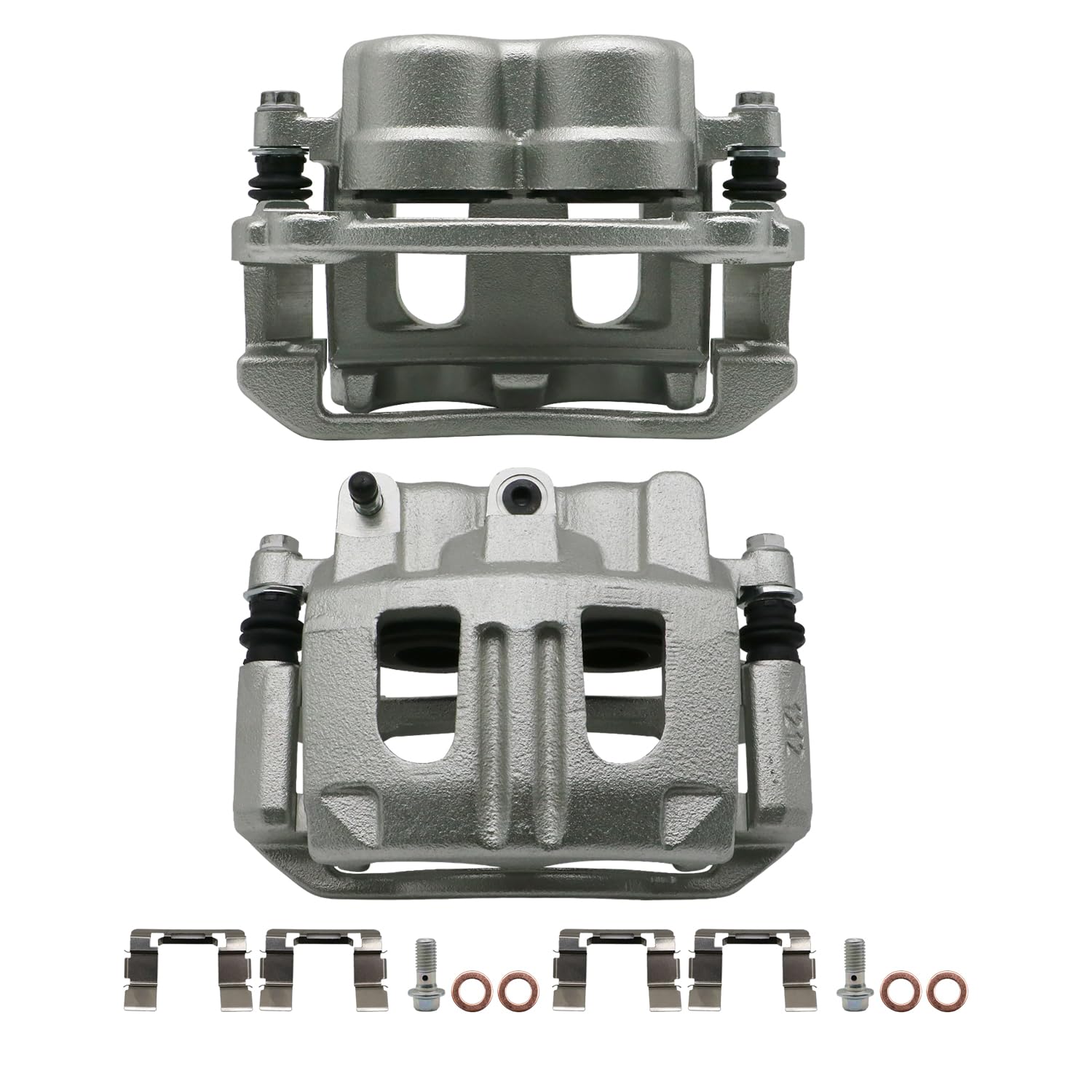 Brake Caliper Assembly with Bracket fits for Chevy 2005-06 Equinox, 2006 for Pontiac Torrent, 2004-07 for Saturn Vue, Front Passenger & Driver Side Caliper Assembly, 18B4950 18B4951