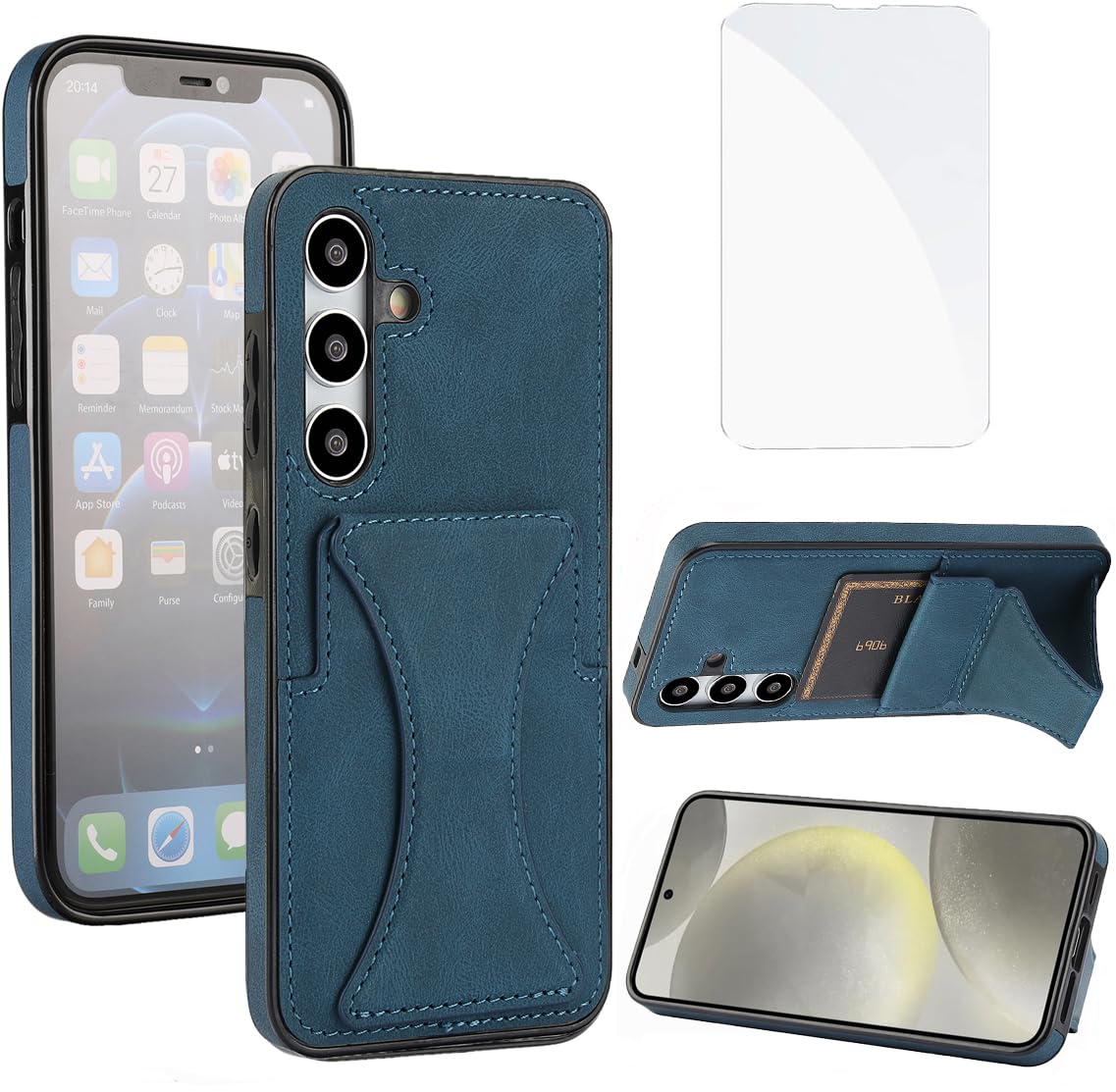 Amazon.co.jp: JSCOMYAP Galaxy S25 5G ケース用 + 强化 ガラス