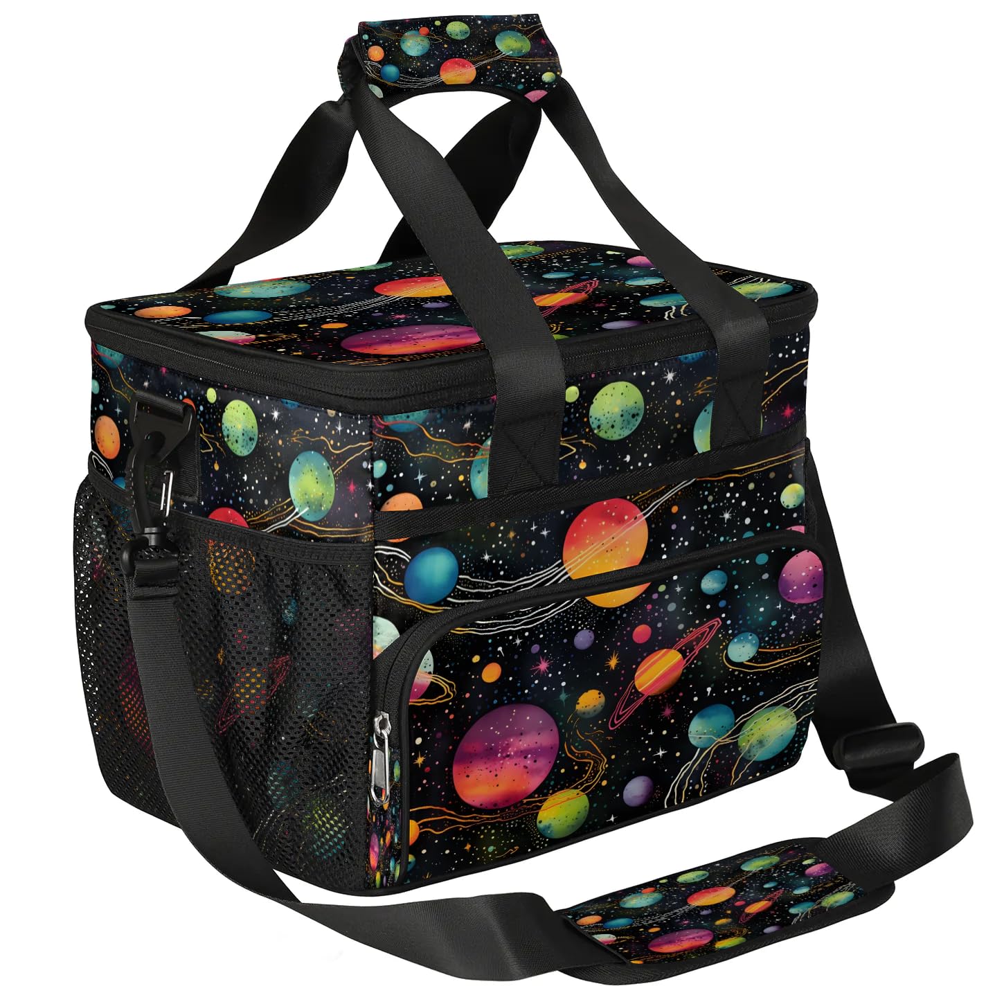 Lunch Box for Men Heavy Duty Insulated Lunch Bag for Women Colorful Planets Lunchbox for Adults Lunch Cooler