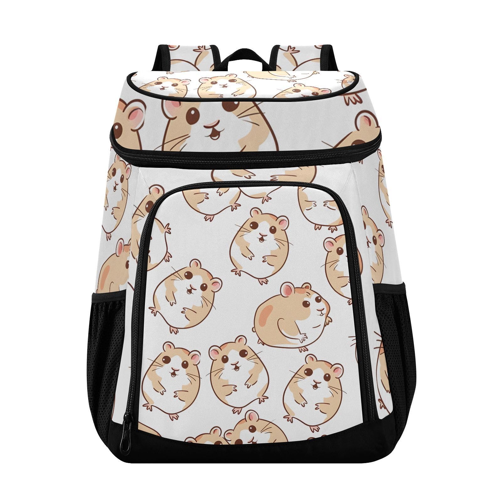 Hamster White Cooler Backpack Cooler Insulated Leak Proof Lunch Backpack 36 Cans Waterproof Soft for Men Women Picnic Hiking Camping Beach