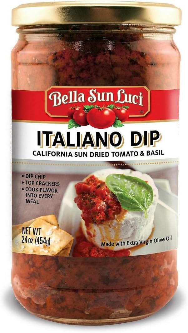 (24 oz.) Bella Sun Luci Italiano Dip California Sun Dried Tomato and Basil