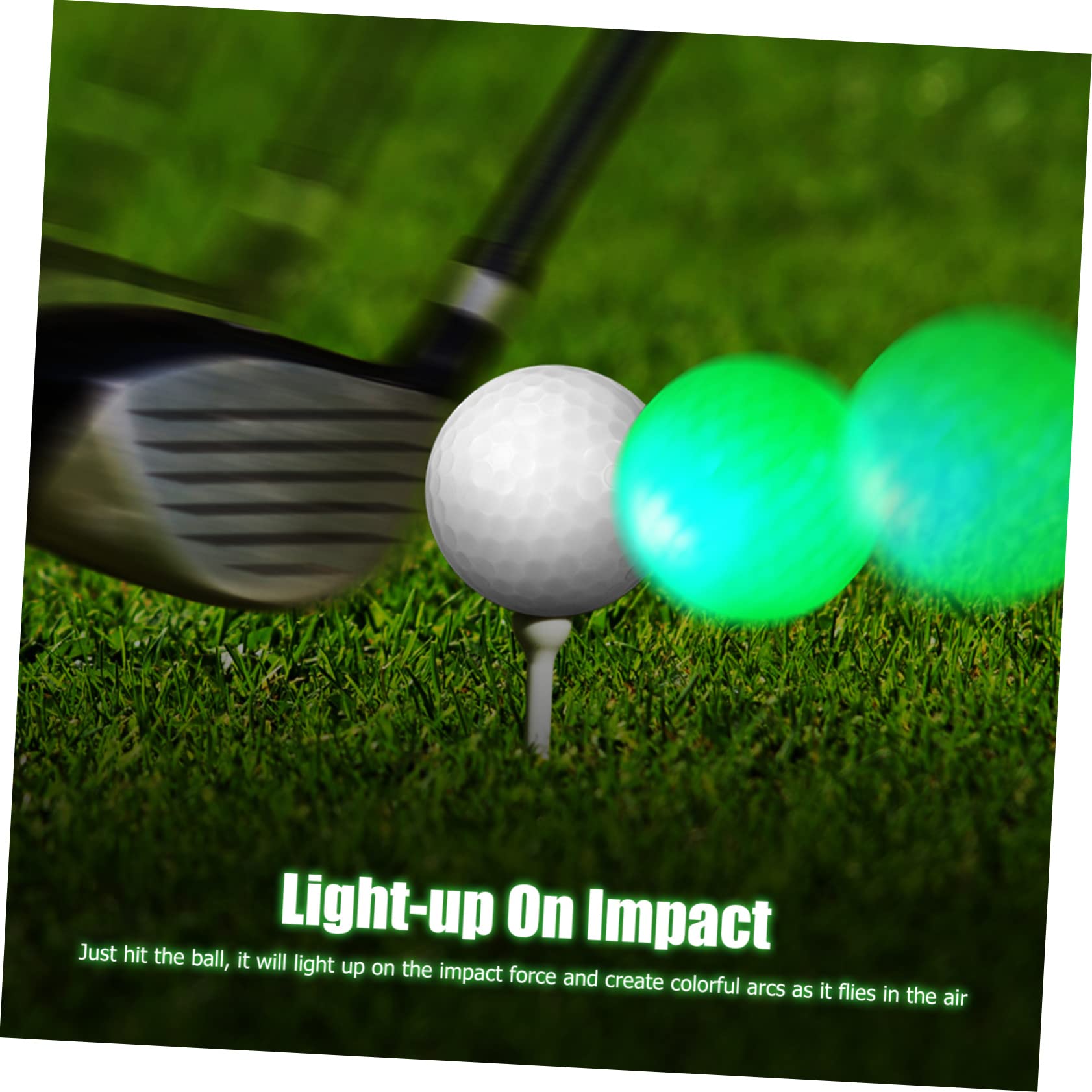 Sosoport 8piezas Bolas De Golf Led Brillantes Pack De Unidades para Jugar y Entrenar La Noche para Golfistas y Diversión El Campo