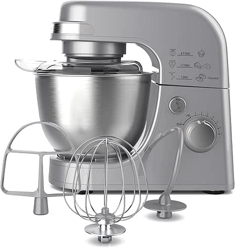 Hamilton Beach Electric Stand Mixer, 4 Quarts, Dough Hook, Flat