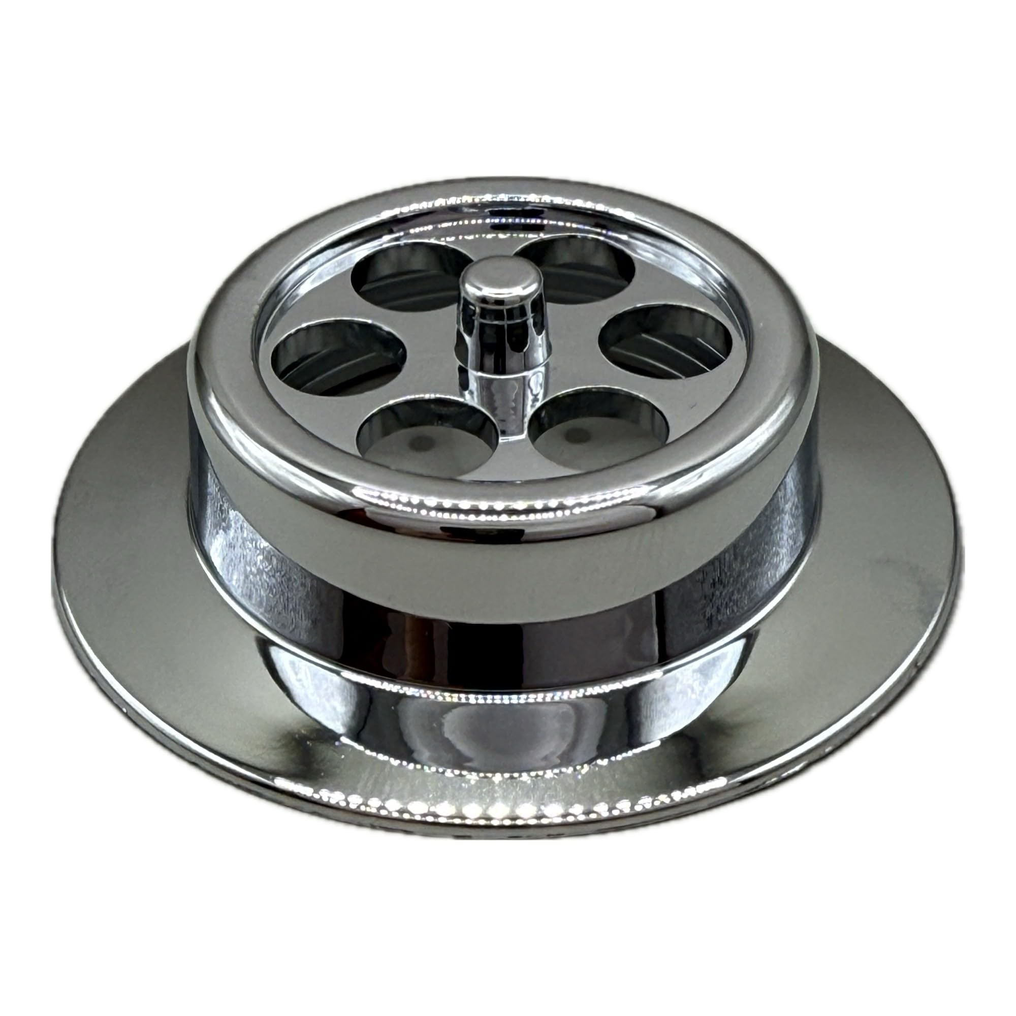 Mcalpine BATHGRID-CP Bath Overflow Grid Chrome Plated (70mm Width)