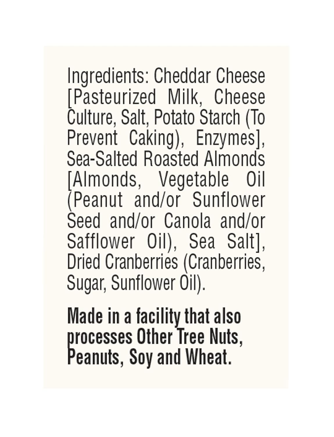Sargento Balanced Breaks, Natural White Cheddar Cheese, Sea-Salted Roasted Almonds and Dried Cranberries, 3-Pack
