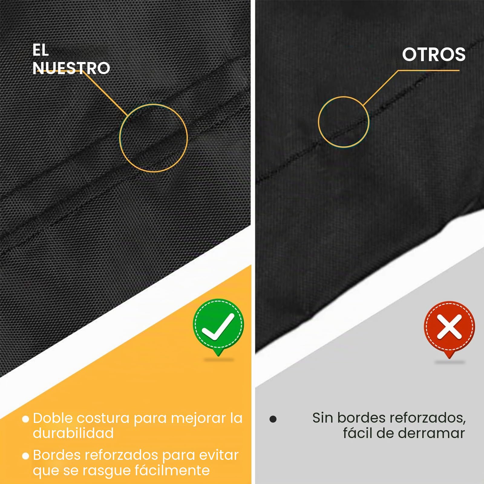 Cubierta de Piscina Rectangular con Fijar lengüetas de tracción e Cordones, Funda Piscina con Tapa Profunda, Resistente al Viento y a la Lluvia, a Prueba de Polvo para jardín al Aire Libre
