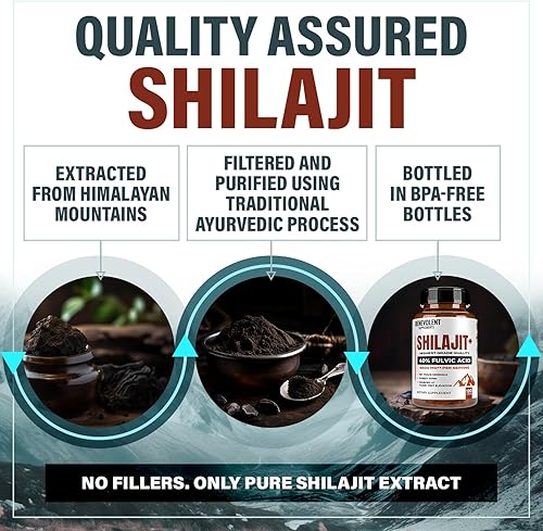 Miniatura 5 de Suplemento Shilajit de 6,500 mg con 40% de ácido fúlvico (alta absorción)  Auténtico shilajit del Himalaya con más de 85 minerales traza para
