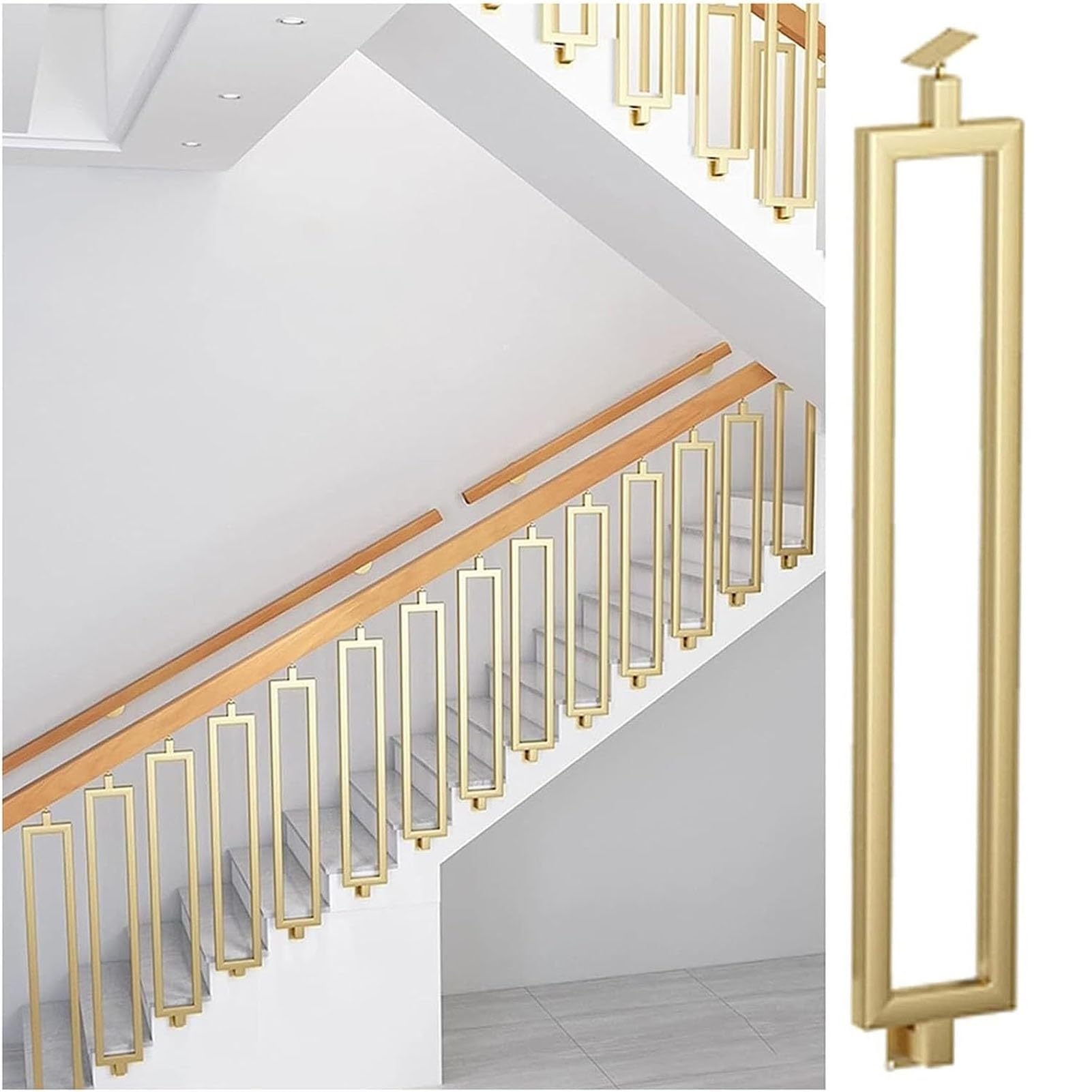 Poteaux de garde-corps en métal pour escalier incliné éliminant le risque de chute