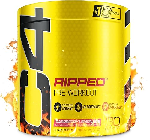 Cellucor C4RippedG4Chrome Series Pre Workout y quemador de grasaRaspberry Lemonade por Cellucor