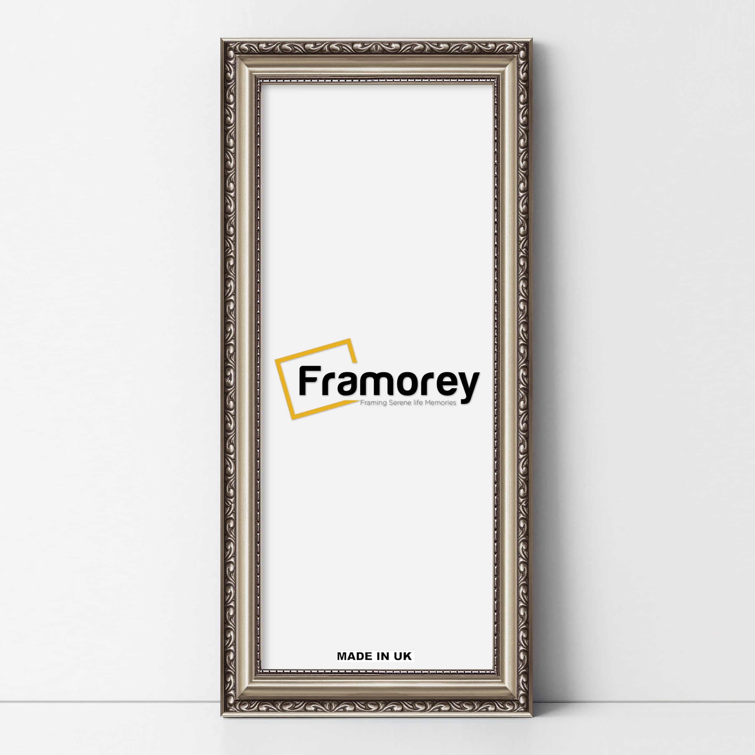 Framorey Framing Serene Life Memories Gun Metal Framorey Shabby Chic Antique Panorama Style Picture Frame, 16X5 Inch Size Photo Frames, Wall Hanging Frame, Home Decor Frame, Best Photo Frames For Gifts