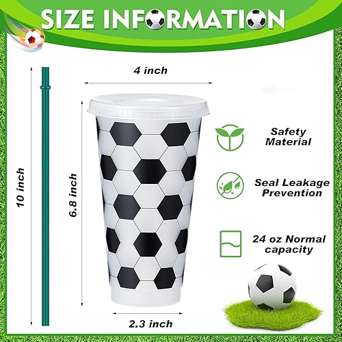 Miniatura 2 de Uiifan Vasos de plástico con tapa y pajita, vasos reutilizables de 24 onzas, regalos para hombres y mujeres, suministros de fiesta de cumpleaños,