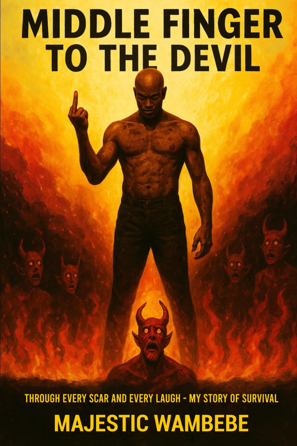 MIDDLE FINGER TO THE DEVIL: Through Every Scar and Every Laugh - My Story of Survival