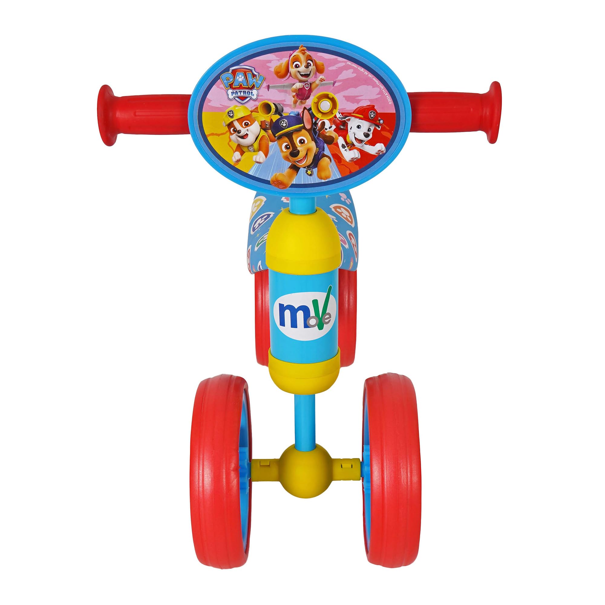 Paw Patrol La Patrulla Canina, Triciclo bebé, 47x25x37 cm, Máx. 15 kg + 1 año, 3 Ruedas antipinchazos, Asiento ergonómico, Estructura Estable, Diseño Colorido, Bicicleta sin Pedales (77749)