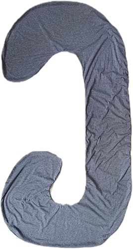 Yuantian Funda de almohada de embarazo en forma de C, funda de almohada extraíble de 57 pulgadas, lavable a máquina, se adapta a la mayoría de