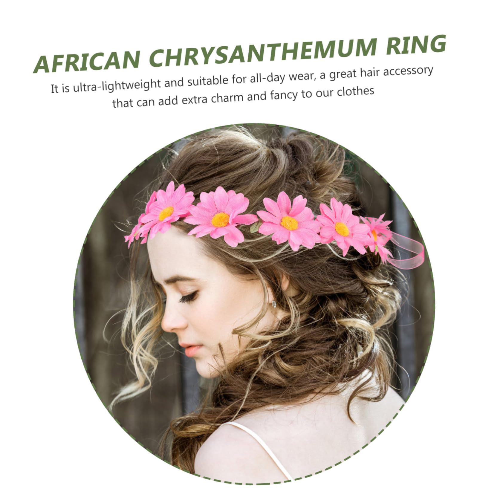 minkissy 12pezzi Marguerite Headband Per Donne e Spose Cerchietti Floreali Eleganti Per Cerimonie Feste e Foto Accessori Matrimonio Colori Mixati