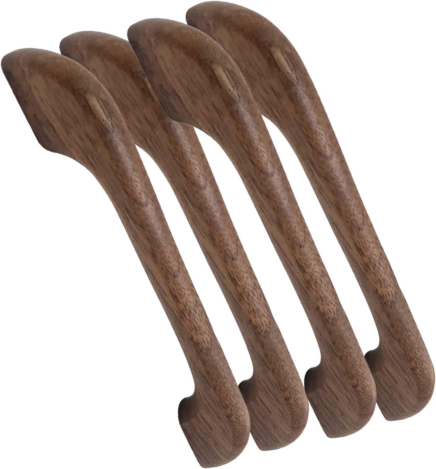 Bathroom Door Handle, Pulls 4pcs Wooden