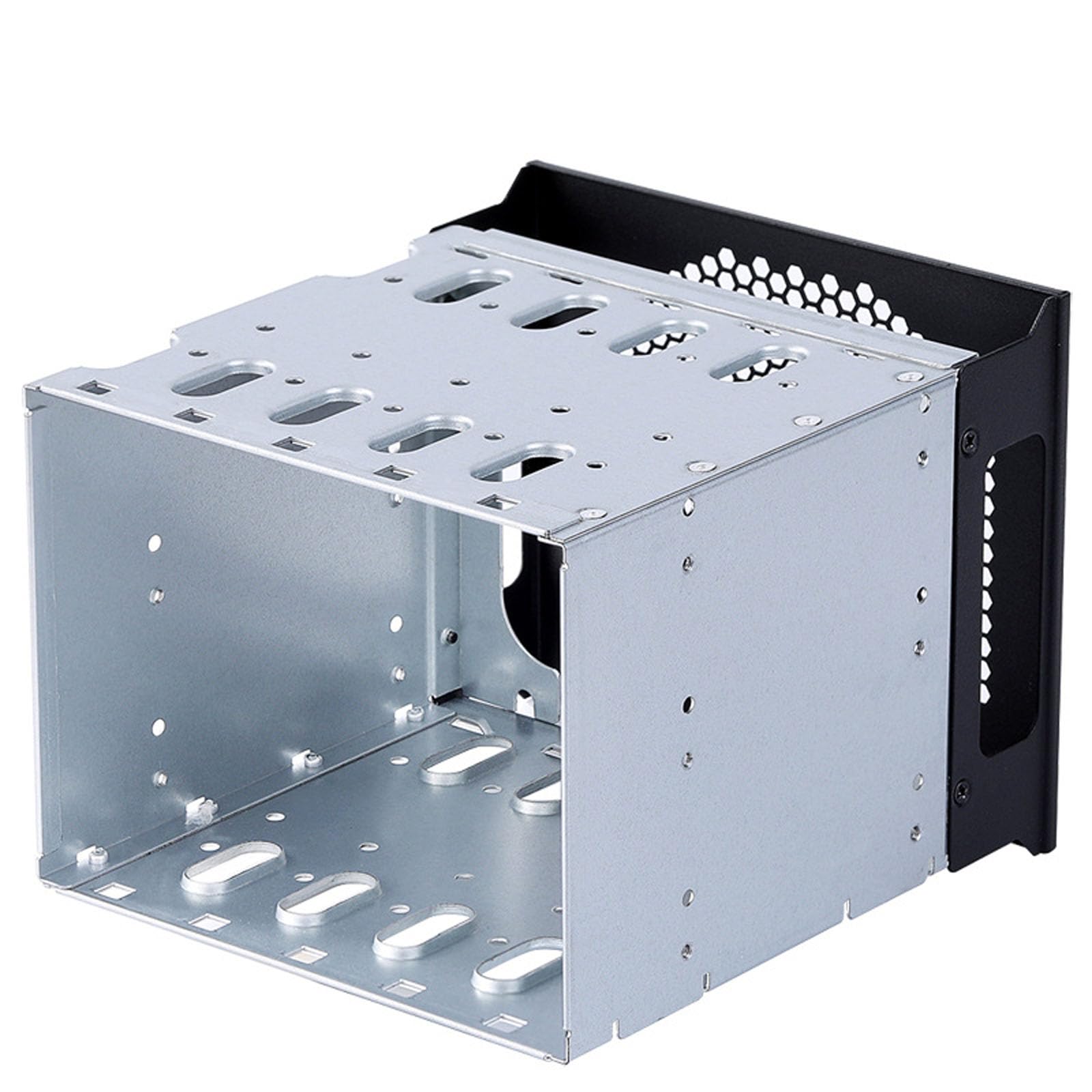 Caja de almacenamiento de 5 compartimentos de 3.5 pulgadas, cinco discos, 3 chasis, caja de almacenamiento de expansión para computadora, jaula de disco duro de alta capacidad