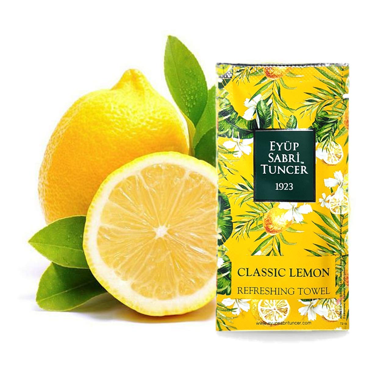 Eyüp Sabri Tuncer Kolonyalı Mendil Klasik Limon 150 Li Doypack Poşet 5X10 Küçük Boy 1 Paket