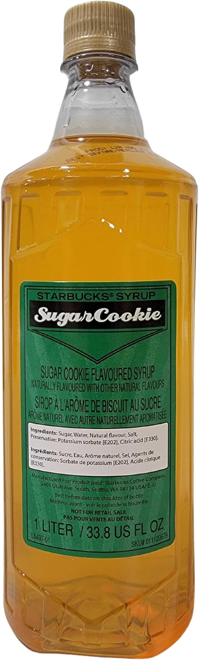 Starbucks Flavored Syrup (1L.) (Sugar Cookie) Grocery