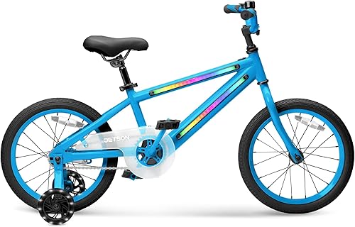 Miniatura 10 de Jetson Light Rider - Bicicleta unisex iluminada para niños, marco de luz LED, 3 modos de luz diferentes
