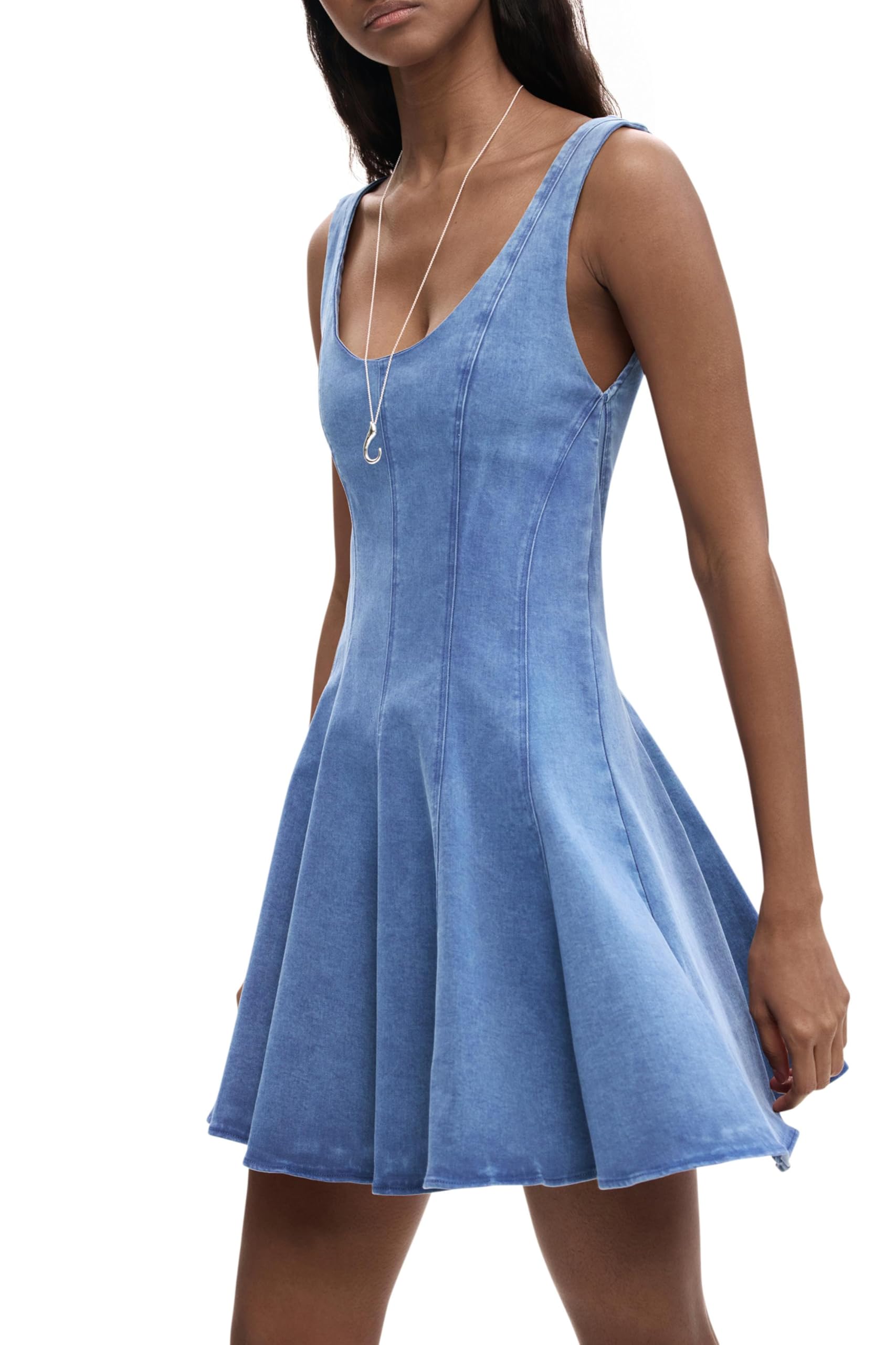 Desigual Damen Skater Pink Kleid