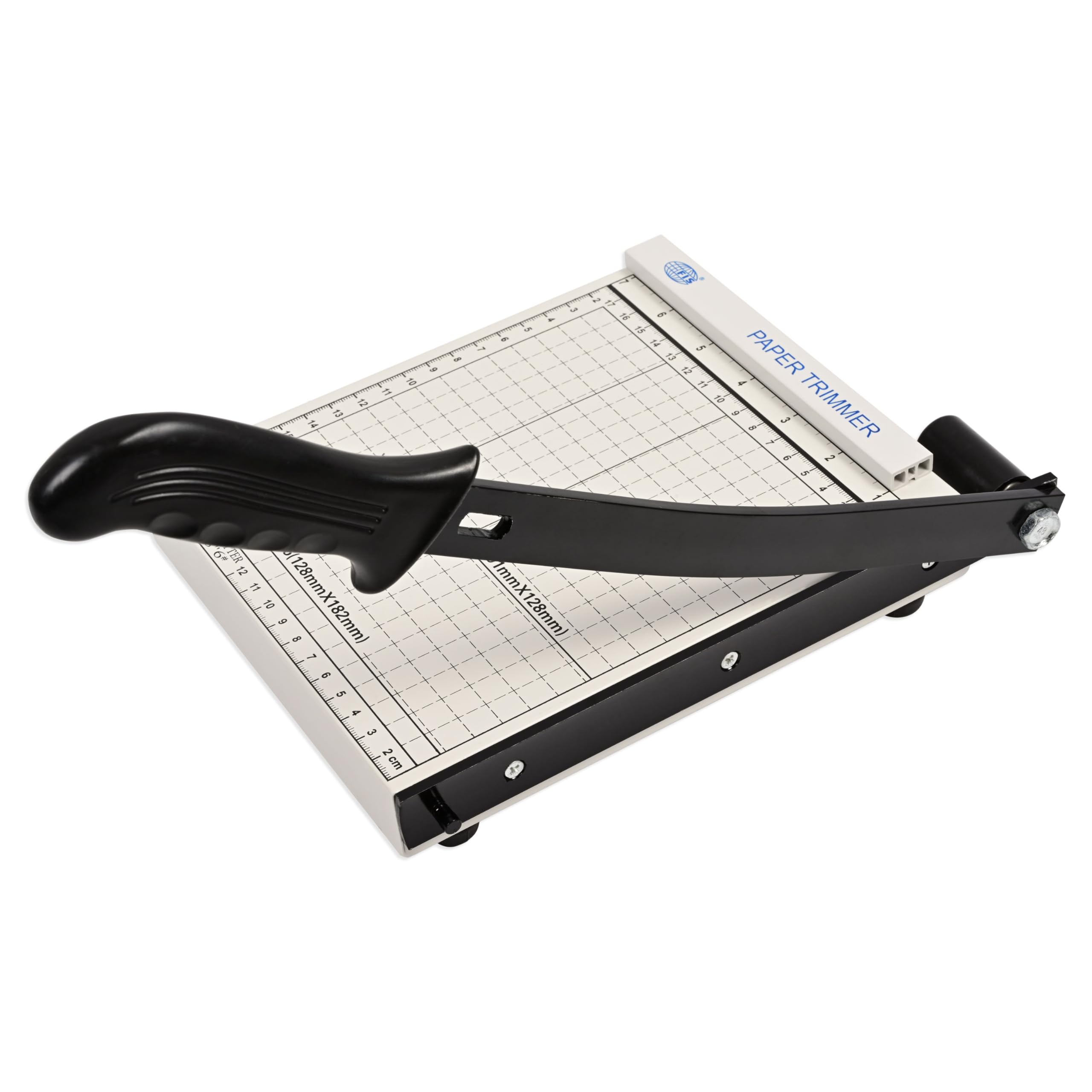 FIS Paper Trimmer, Metal Board A5 Size(14.8 x 21 cm), Capacity of 10 Sheets, Color Light Grey - FSTXM-A5GY