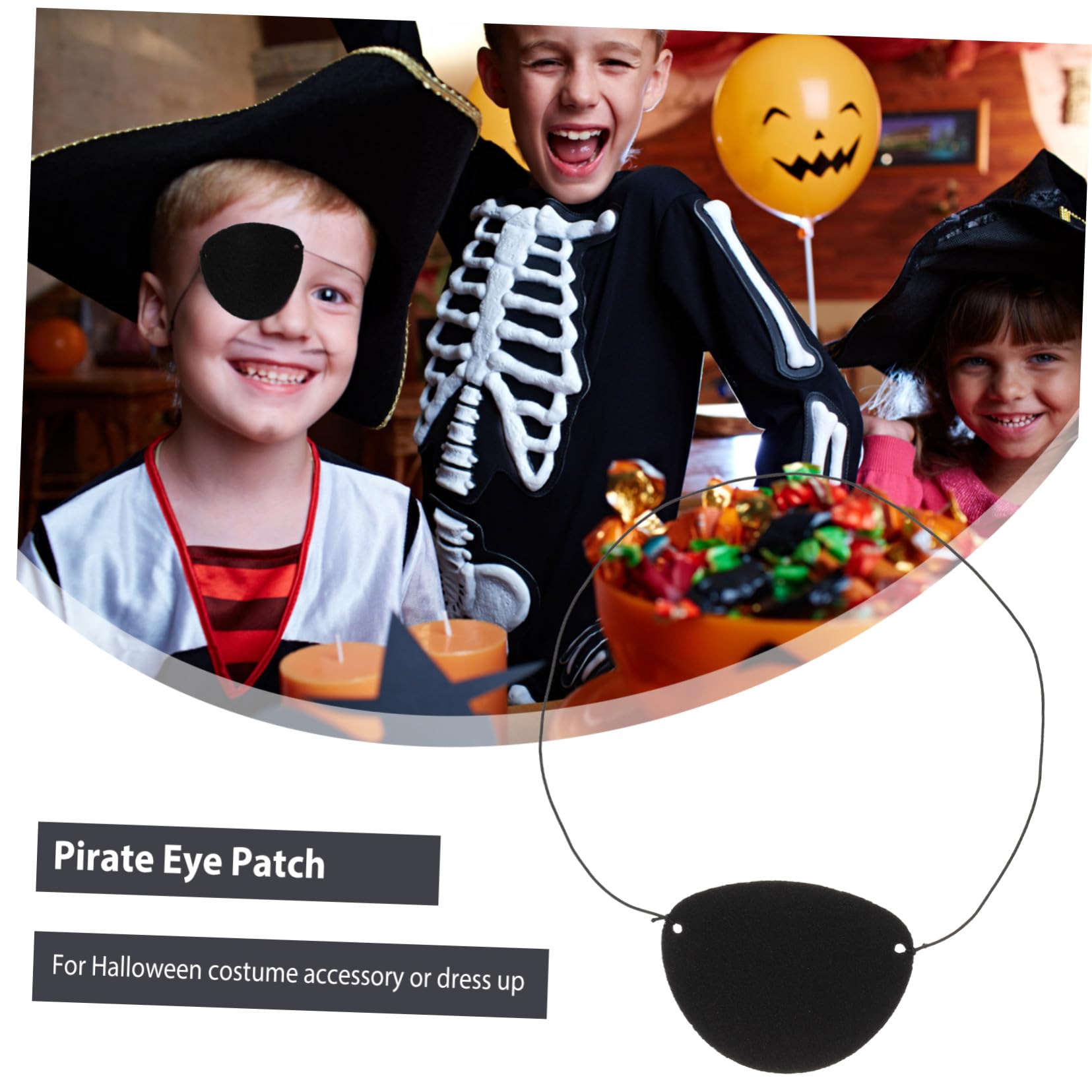 Schwarze Piraten Augenklappen 14 Stück aus Filz für Kinder Lustiges Party und Kostümzubehör für Fantasievolles Piratenspiel und Festivals