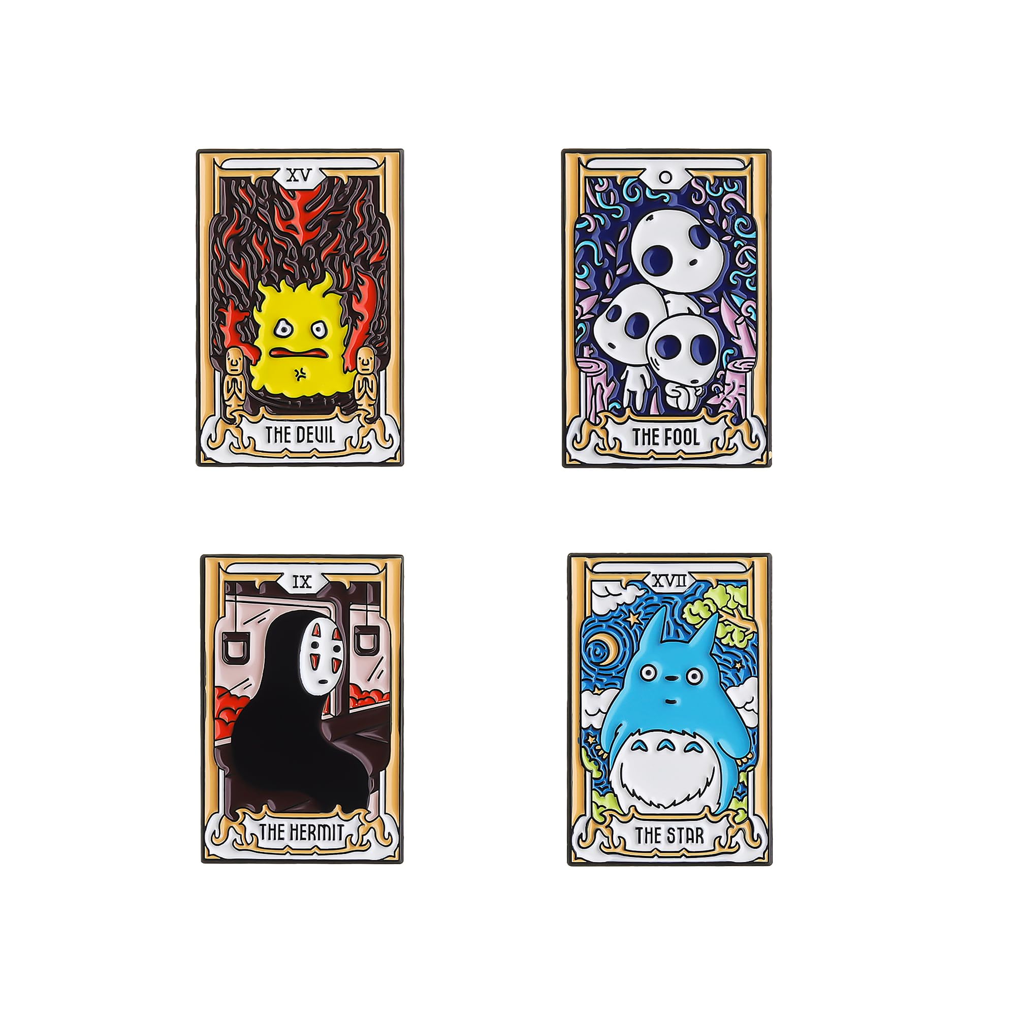 Anime Enamel Pins Set,Funny Brooch Pins for Backpack Jacket Clothes,Cartoon Lapel Badges,Button Aesthetic Pins Bulk (1)