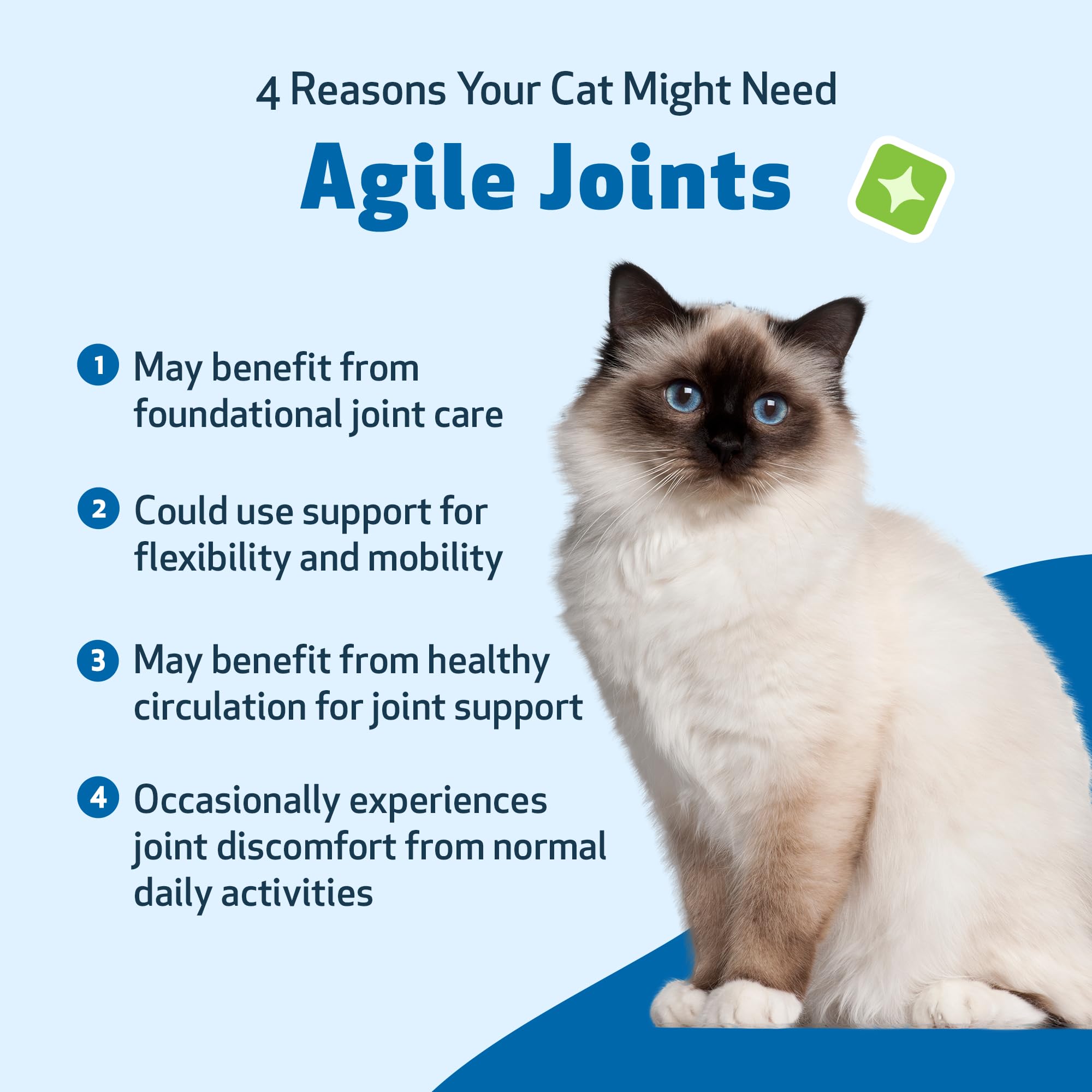 Pet Wellbeing Agile Joints for Cats, Hip and Joint Health, Mobility, Devil’s Claw, Boswellia, Joint Ligament and Cartilage - Image 3