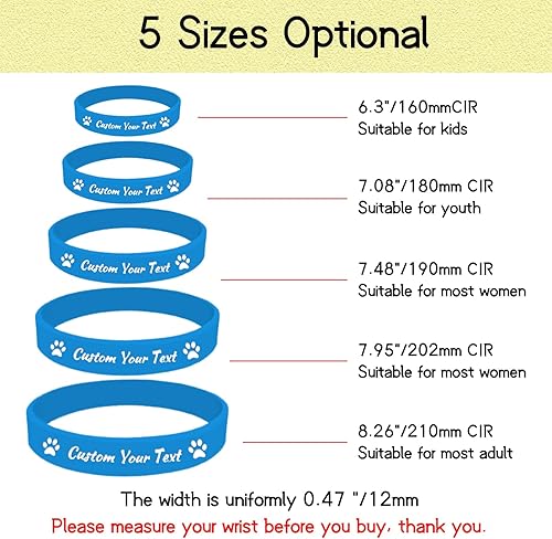 Miniatura 3 de Pulseras de silicona personalizadas Pulseras de goma de aduana a granel para eventos con texto de logotipo, pulseras personalizadas, regalos para