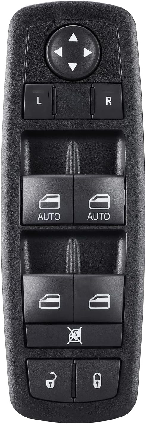Master Power Window Switch Driver Side for 2012-2020 Dodge Journey, 2013-2014 Dodge Charger, 2012-2014 Chrysle 300, Door Lock Switch - 68139805AD, 68139805AA, 68139805AB, 68139805AC, 2 Auto (11Pin) 68139805AA/AB/AC(Master-2Auto)
