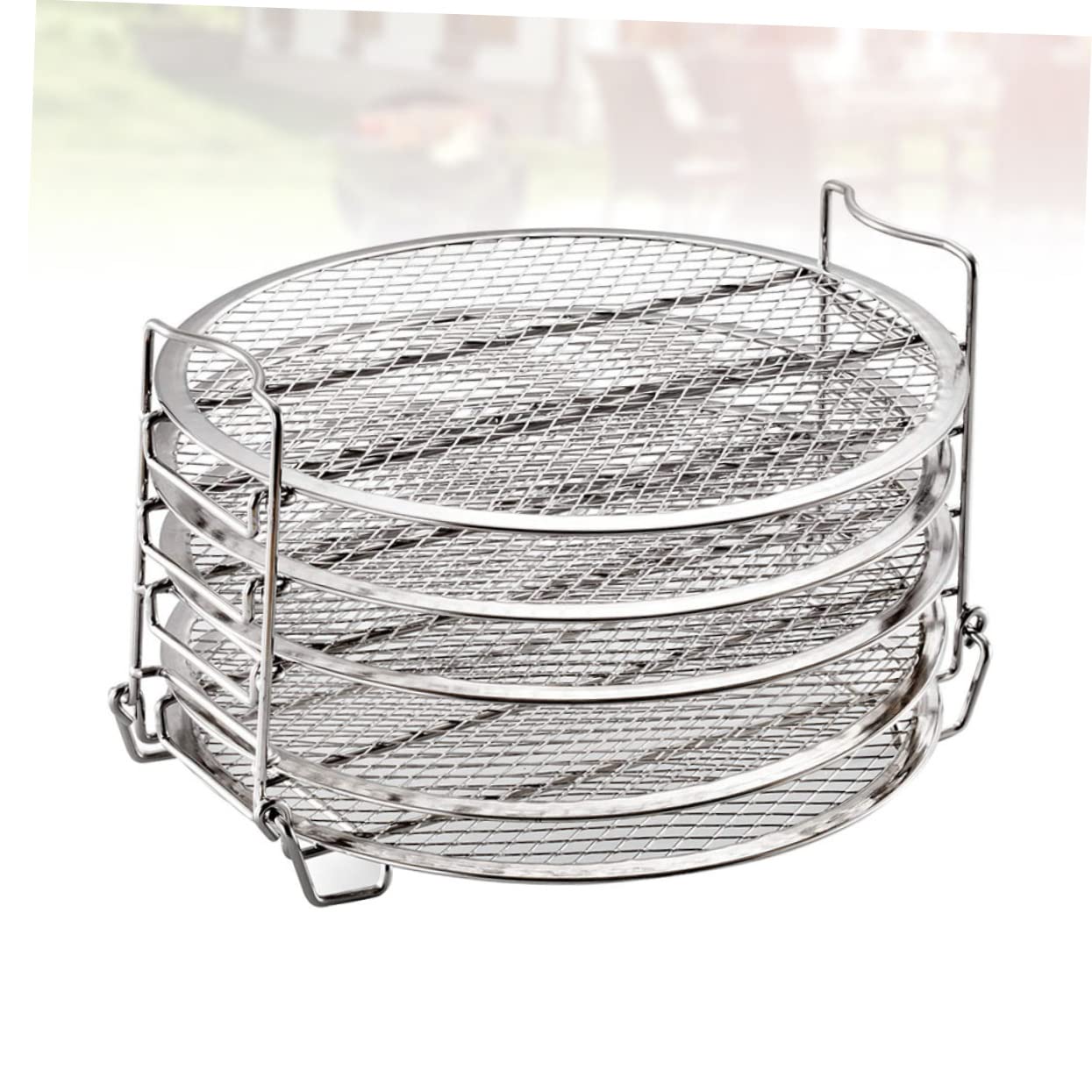 Alipis Supporti Friggitrice Ad Aria in Acciaio Resistente Strati Rack Disidratatore Impilabile Per Friggitrice Foodi e Accessori Cottura Salubri e Anti-ruggine