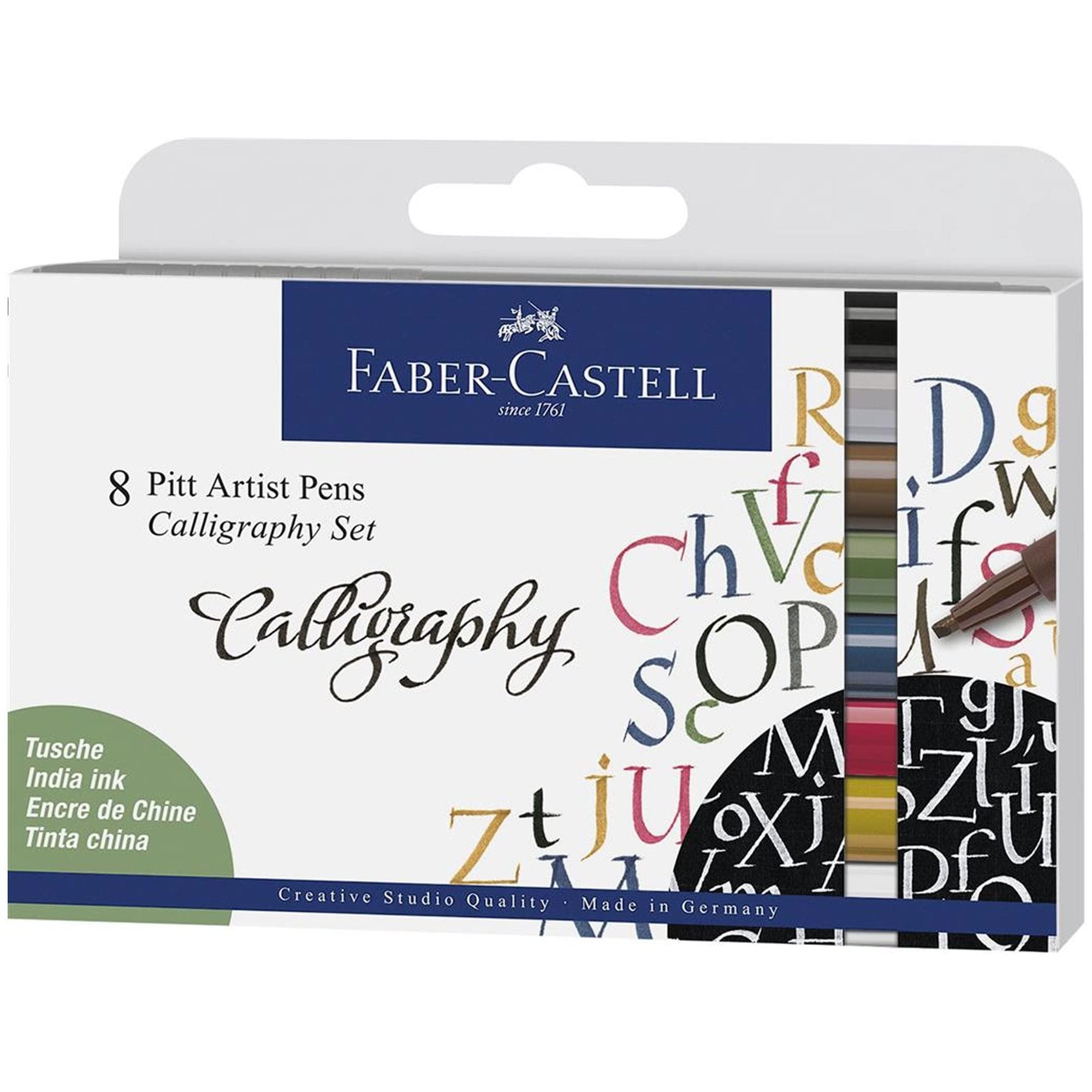Faber-Castell Bustina c. 8 Pitt Artist Pen Calligraphy