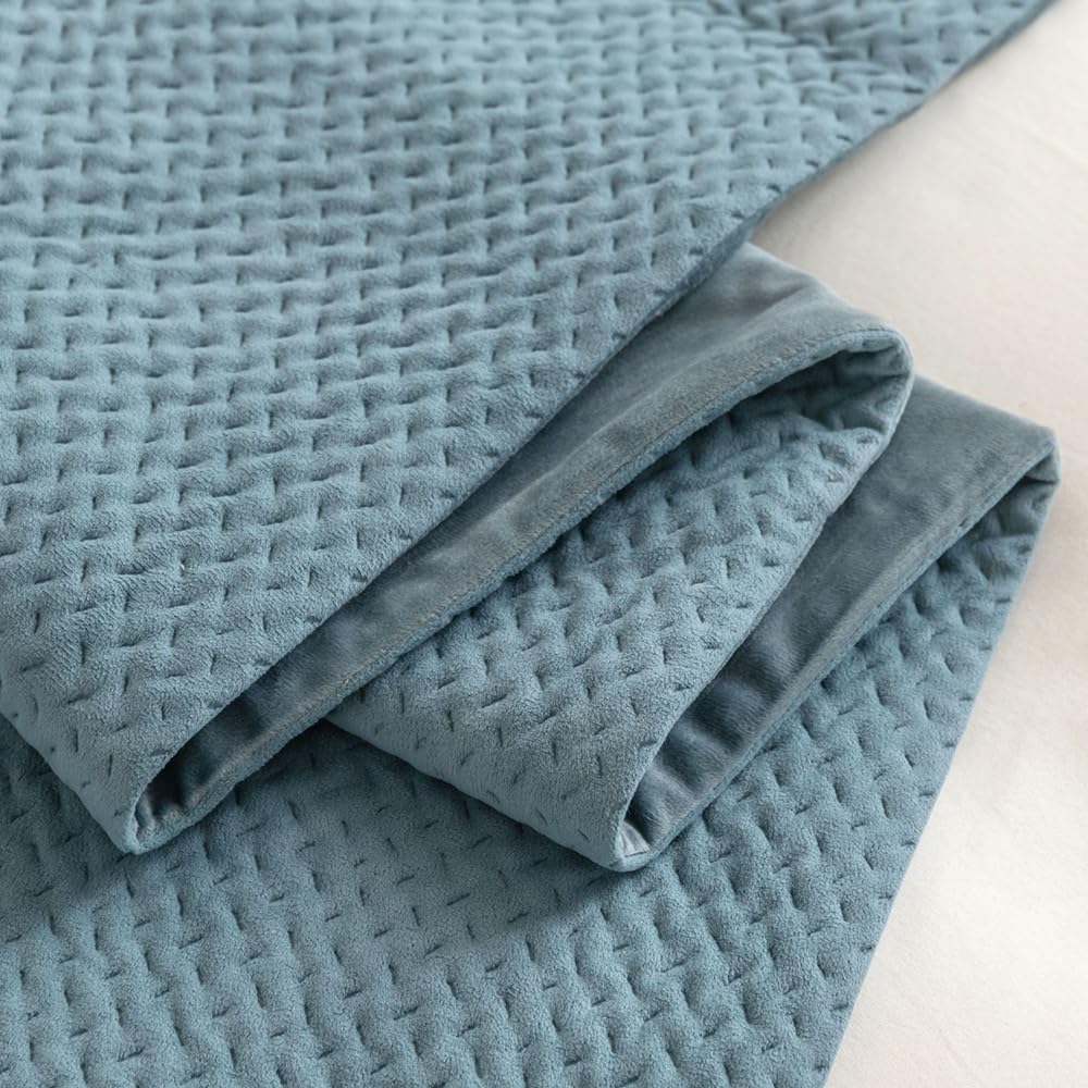 DSAoTeng Chemin de lit et housse de coussin assortie, réversible, chemin de lit en jacquard, écharpes, décoration de la maison, linge de lit pour hôtel, serviette, chambre à coucher, couvre-lit