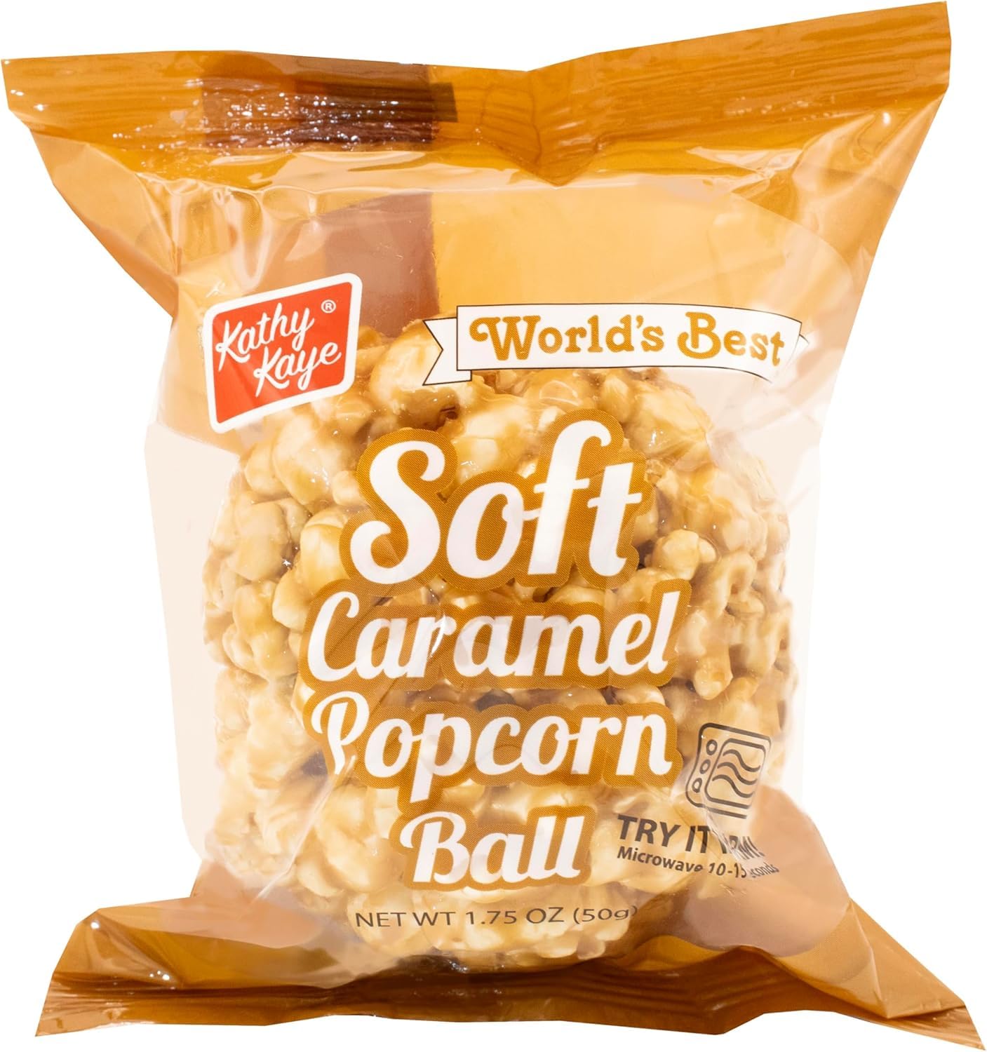 Kathy Kaye Soft Caramel Popcorn Balls | 18 Individually Wrapped Treats for Easy Sharing and Snacking | Gluten Free, Peanut & Tree Nut Free
