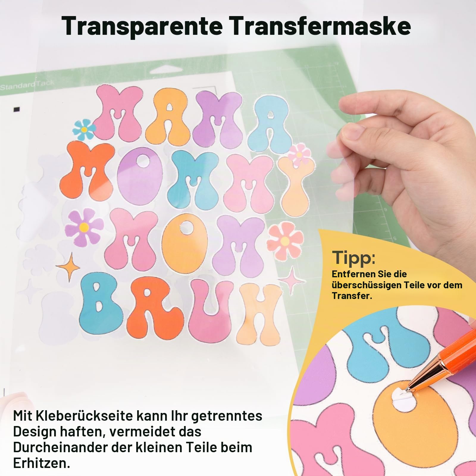 TECKWRAP Premium Inkjet T Shirt Wärmetransferpapier A4 10 Blatt für dunkle oder helle Stoffe 210 mm x 297 mm