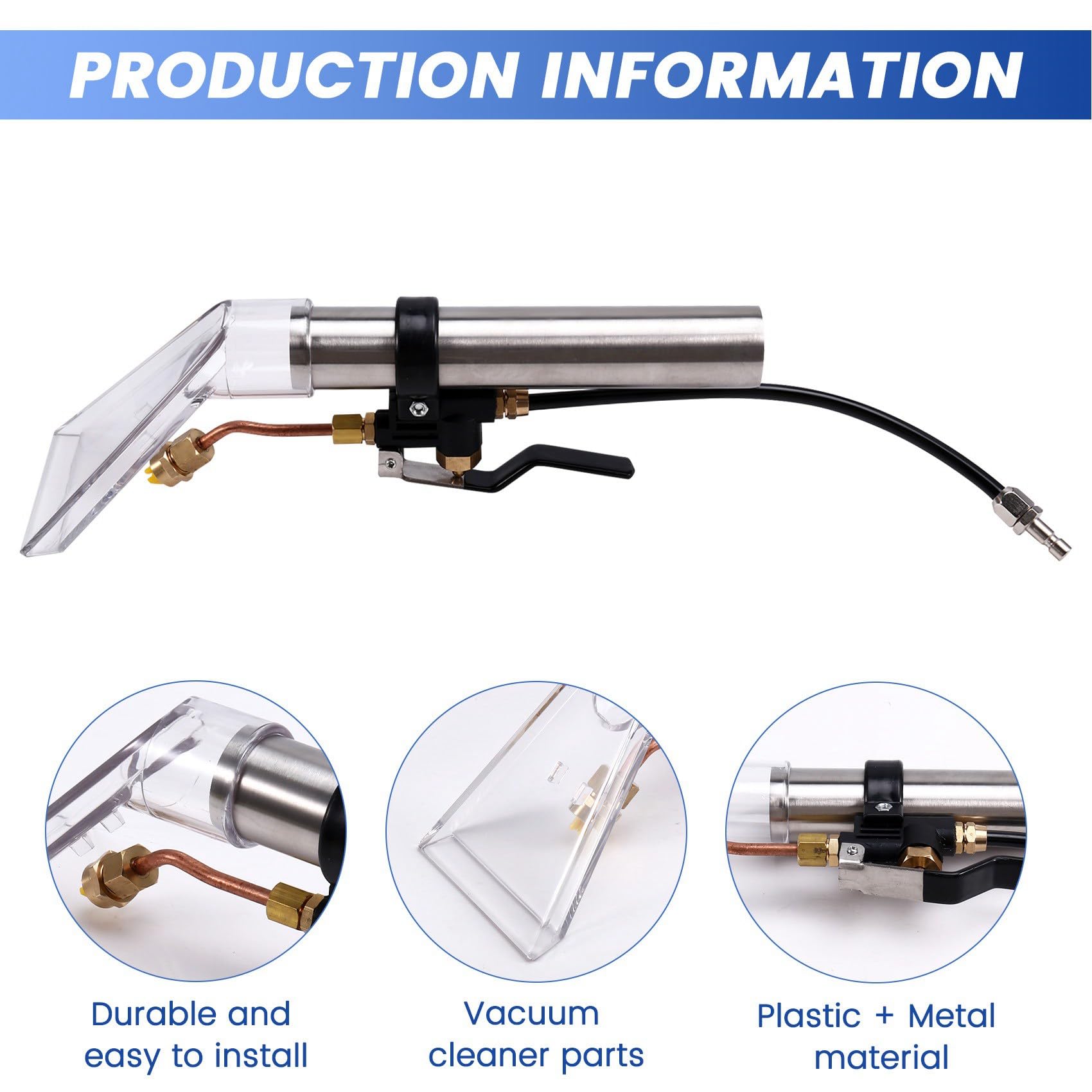 Czyścik do Tapicerki i Dywanów, Odkurzacz do Wypróżniającego Czyszczenia, Końcówka do Prania, Części do Czyszczarki Parowej, Meble, Czyszczenie Samochodu, Narzędzie do Ręcznego Czyszczenia.