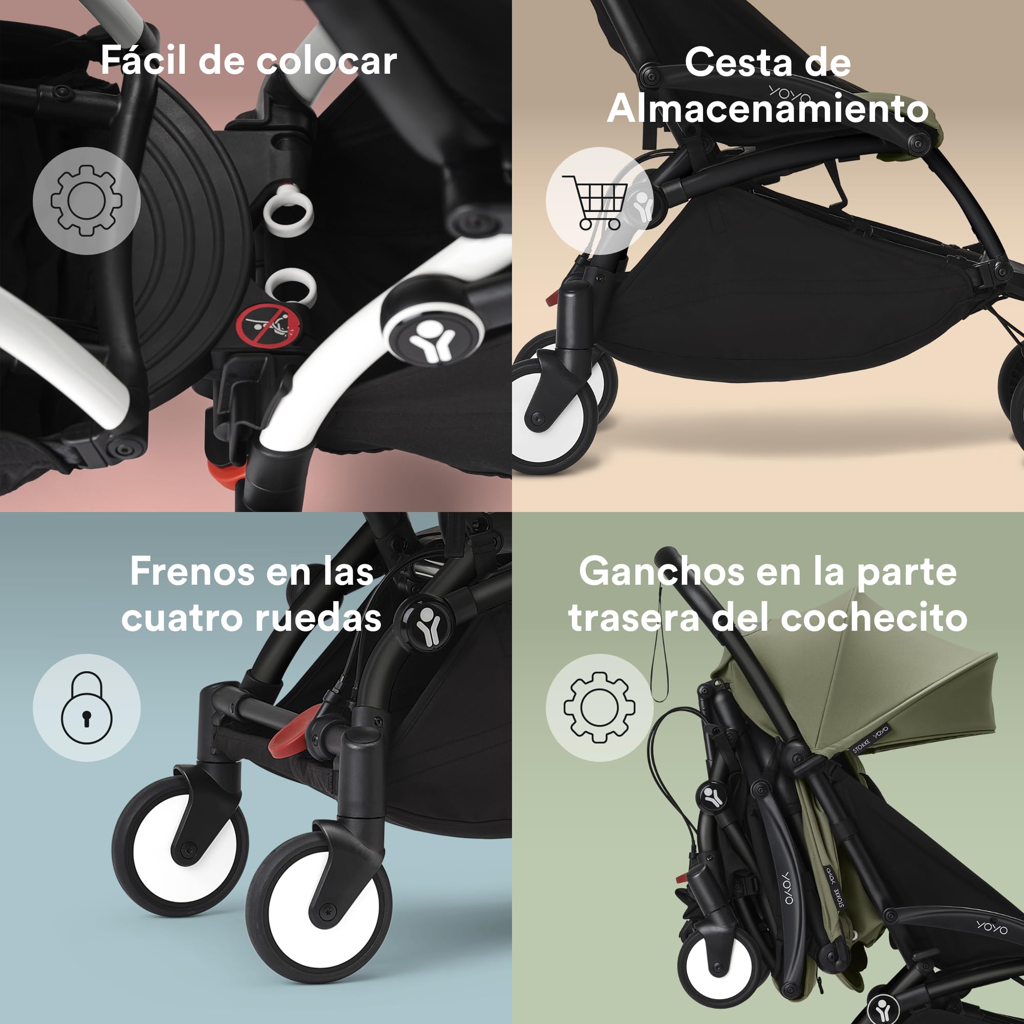 Stokke YOYO Connect, Negro - Convierte tu YOYO en un cochecito doble: perfecto para gemelos o niños con poca diferencia de edad