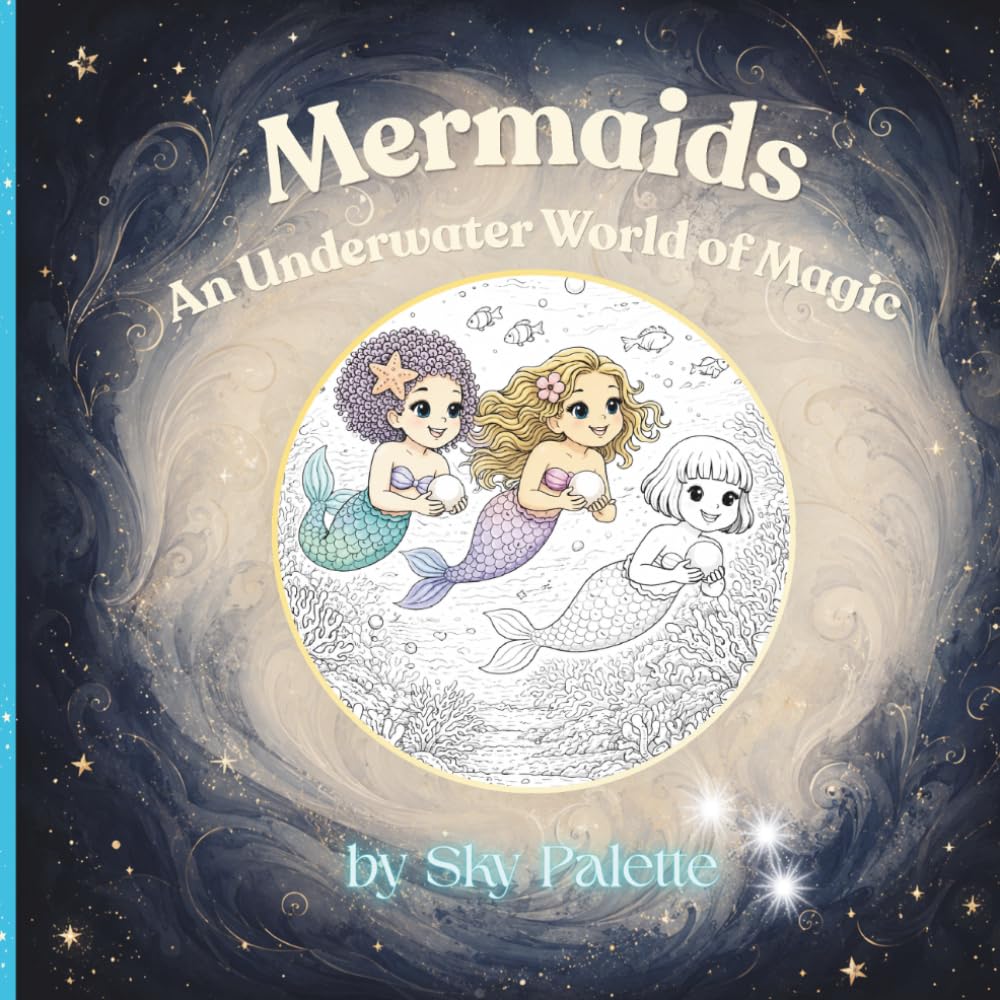 Mermaids - An Underwater World of Magic: A Magical Mermaid Coloring Book Filled with Underwater Worlds, Ocean Adventures and Hidden Treasures (Otherworldly Realms)