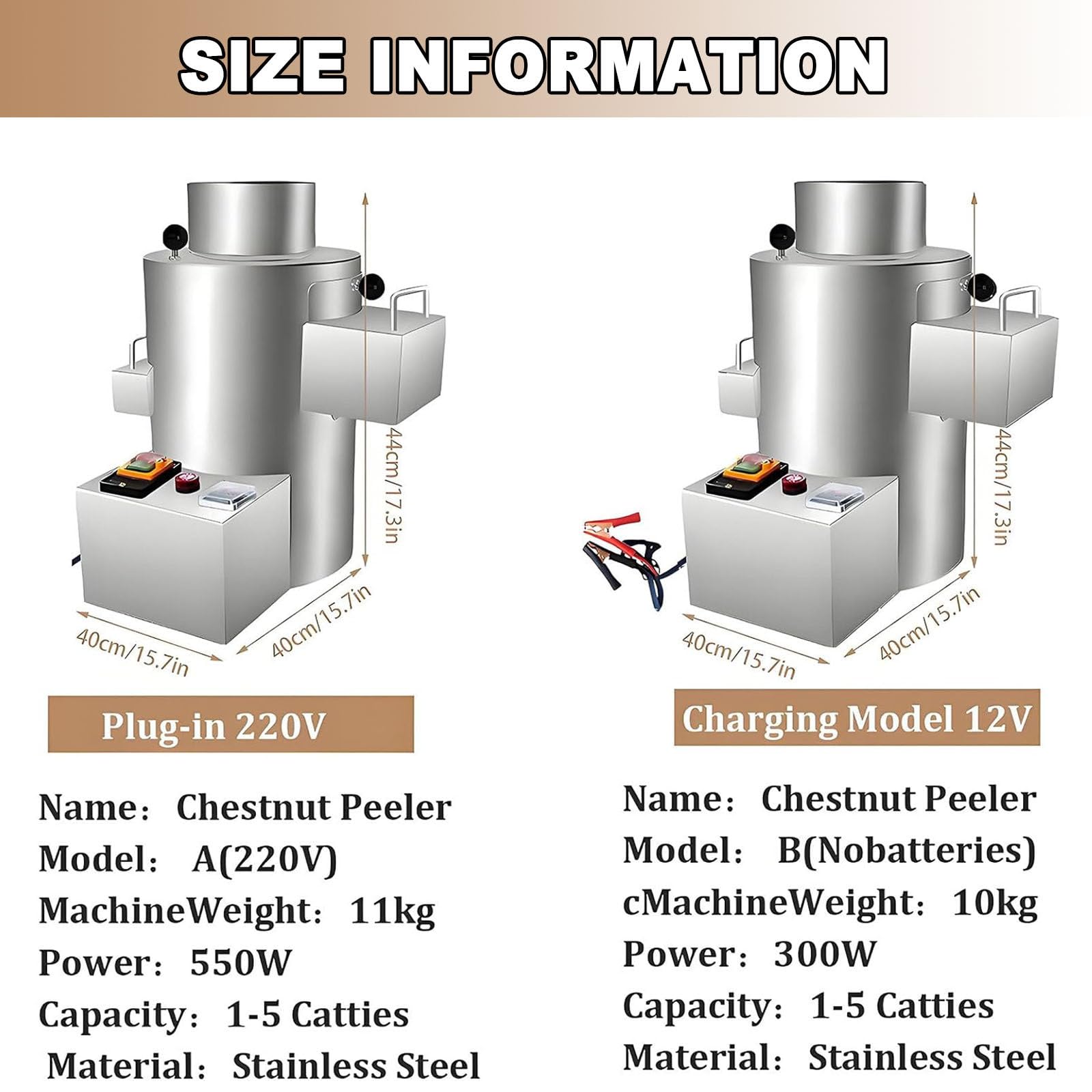 Máquina Peladora Castañas Eléctrica 40 Kg/H Descascaradora Automática Castañas Velocidad Ajustable,Máquina Comercial Hacer Muescas Castañas,Para Restaurantes,Puestos Móviles Y Mercados 12Vbatterytype